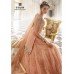 12001-A ORGINIAL PEACH ZOYA SHADES WEDDING LENGHA SUIT 4 PIECE SUIT 